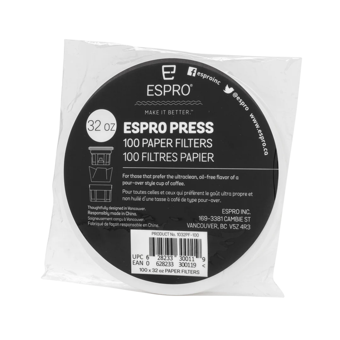 Paper Filters for P7 French Press 950 ml (32 oz) – 100 pcs
