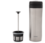 Travel Press 350 ml – Brushed Stainless Steel