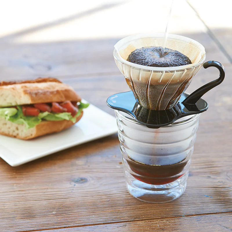 V60 Glass Dripper (Black Handle)