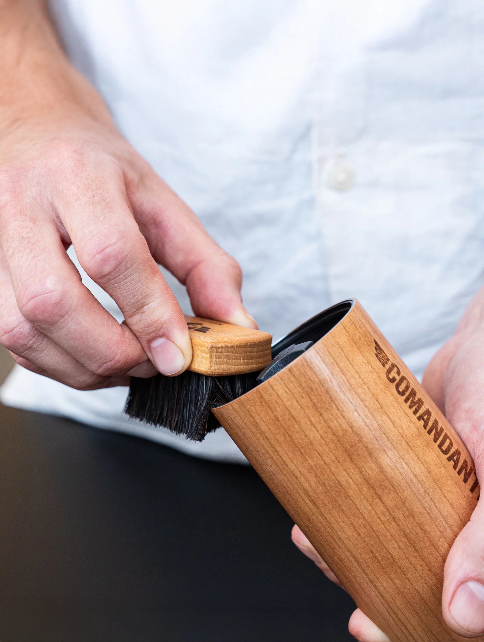 Brush #4 - Beech & Natural Hair