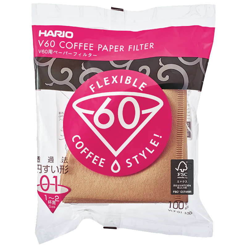 V60-01 Paper Filters — Natural (100 pcs)