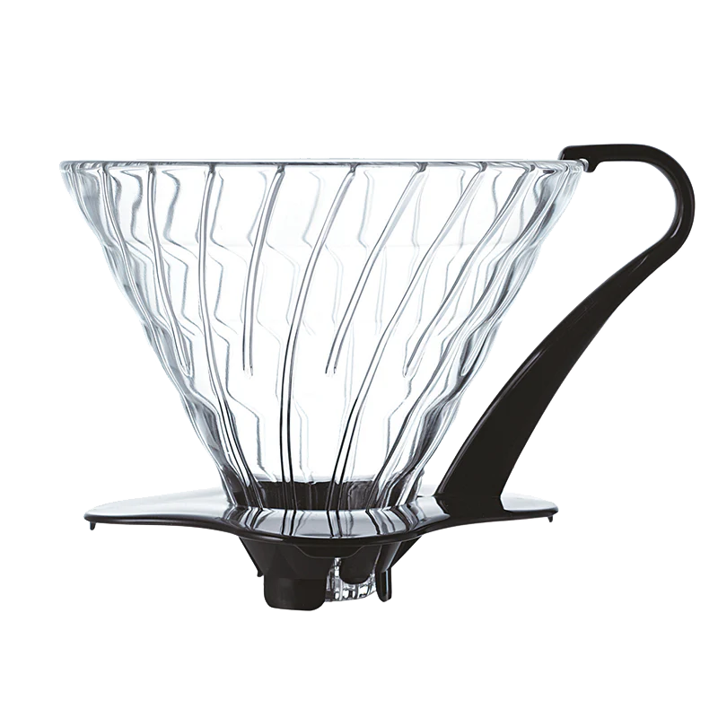 V60 Glass Dripper (Black Handle)