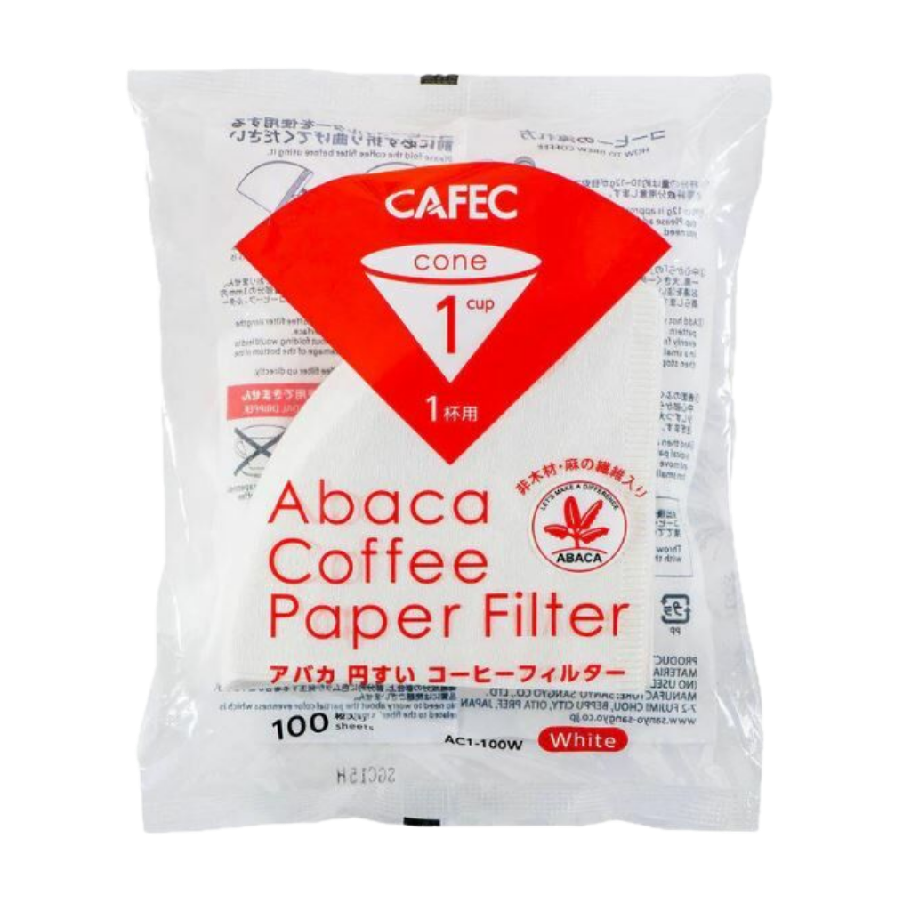 Abaca Coffee Paper Filter 1 Cup - 100 pcs.
