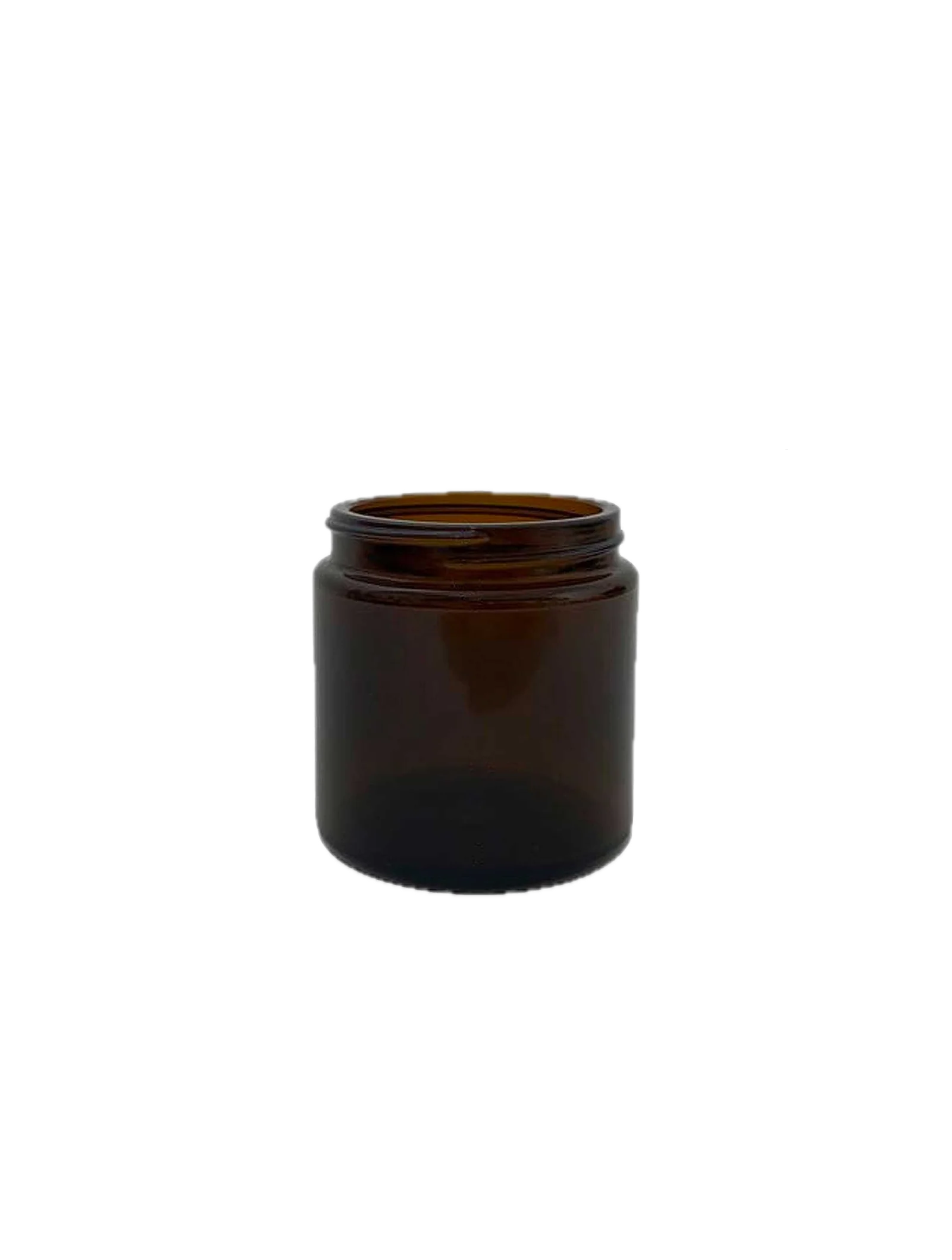 Glass Bean Jar - Brown