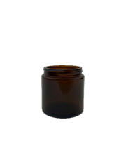 Glass Bean Jar - Brown
