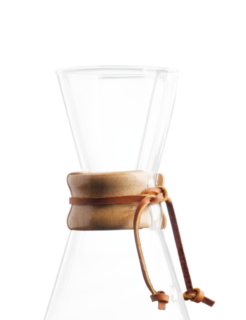 Classic 3‑Cup Wood Collar with Leather Tie