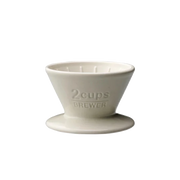 SCS Dripper 2 Cups Porcelain White