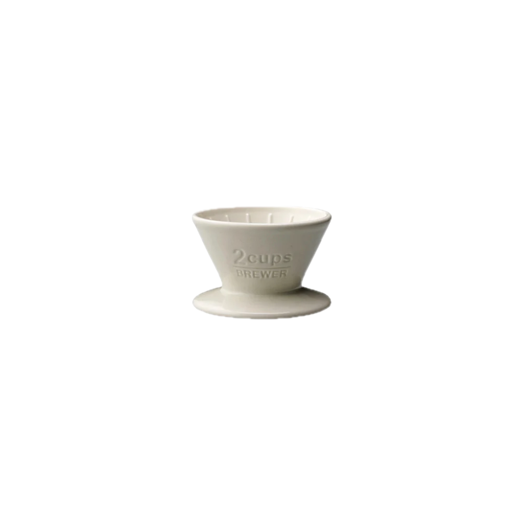 SCS Dripper 2 Cups Porcelain White